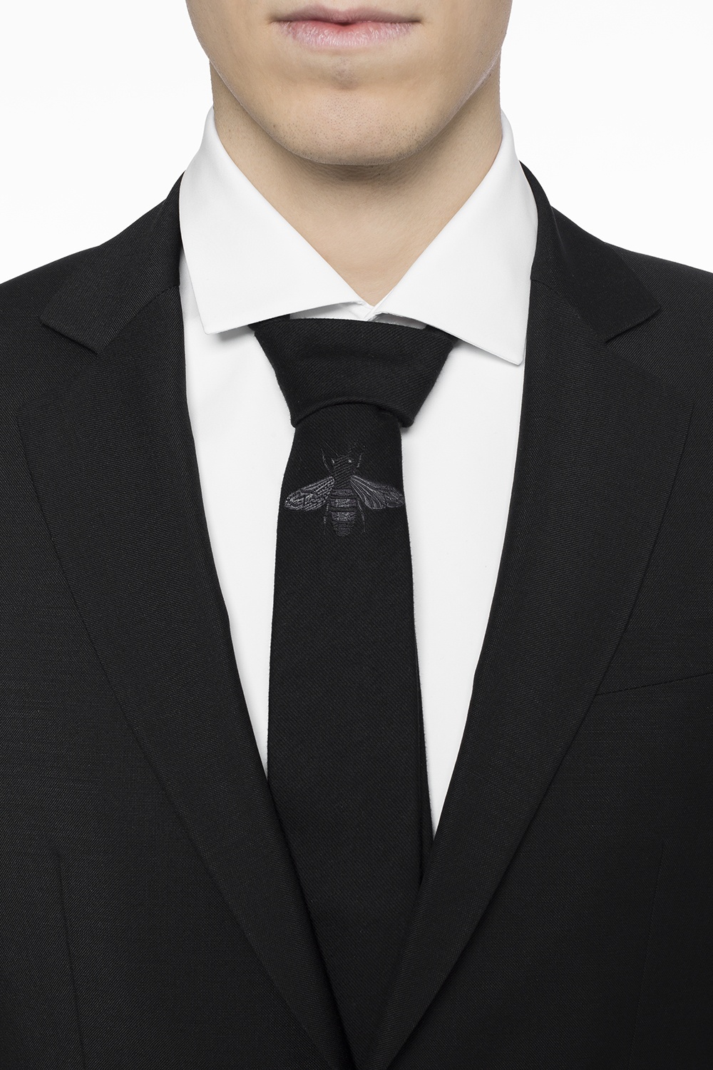 Gucci Silk tie with bee | Men's Accessories | Vitkac